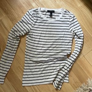 Striped long sleeve stretchy